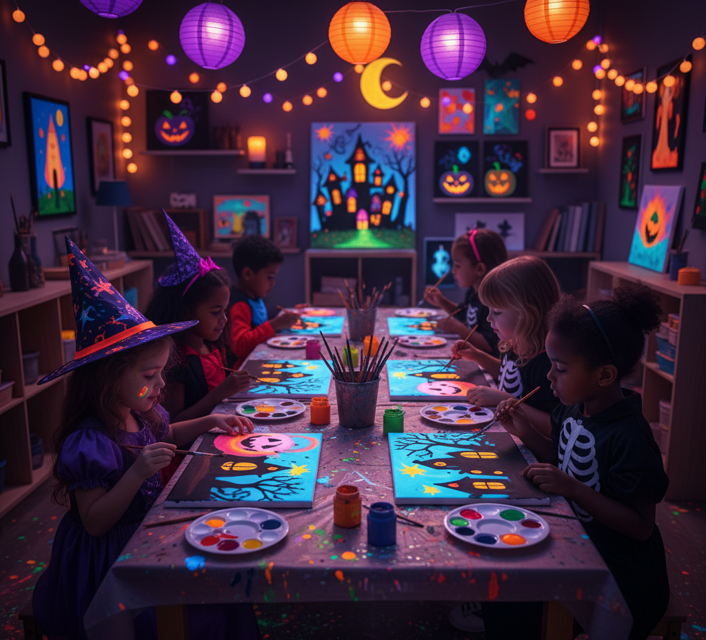 Taller Halloween Pintura Glow