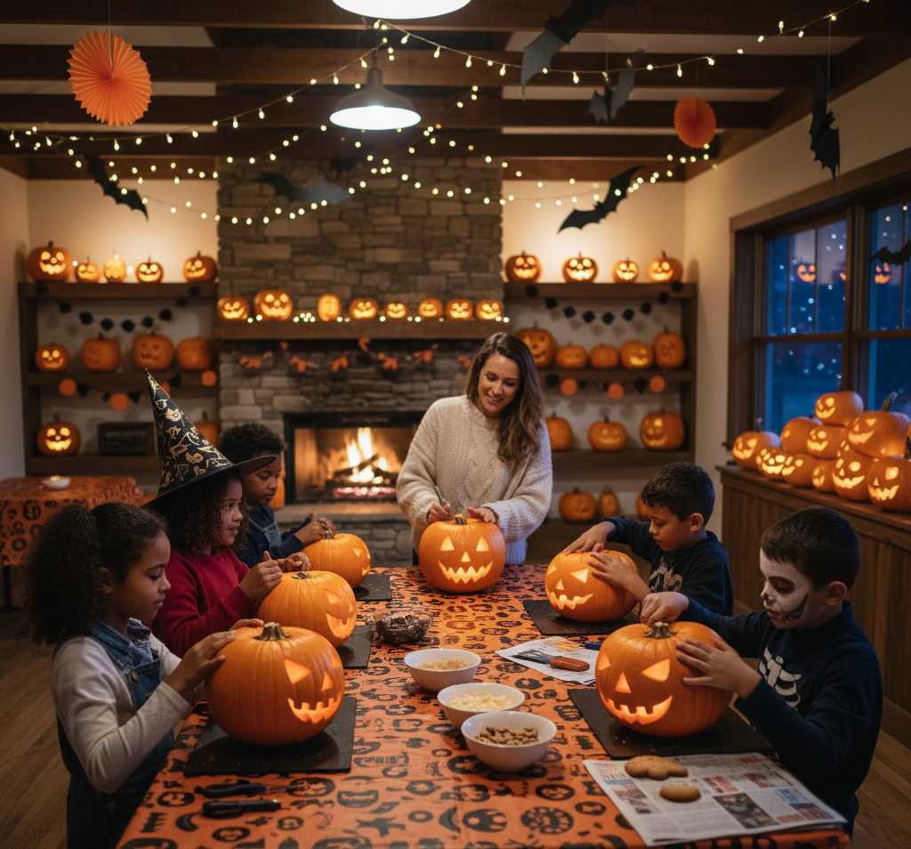 Taller temático tallado de Calabazas, Halloween Madrid