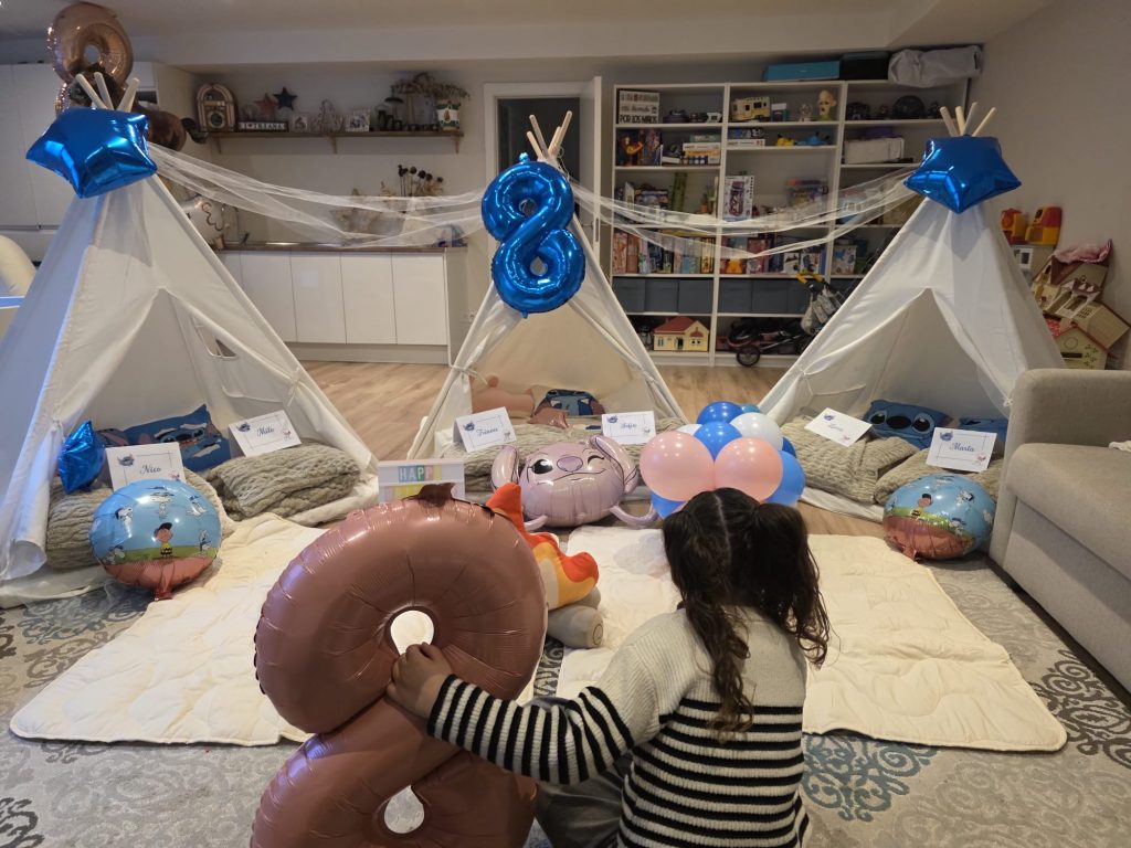 Fiesta de pijamas con tipis